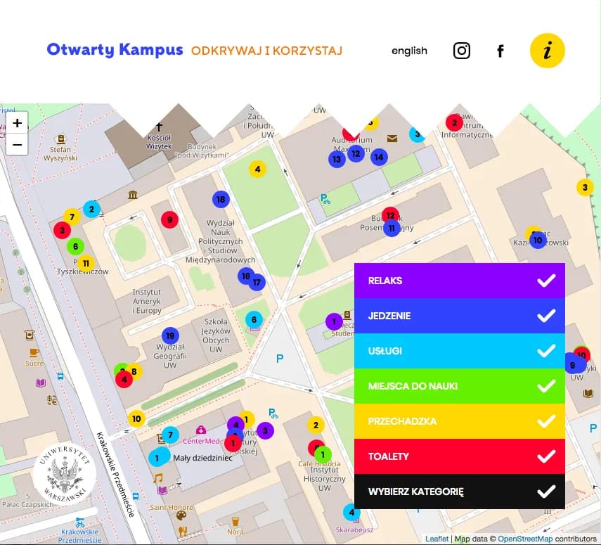 Pogoda Uniwersytet Warszawski - sprawdź, co czeka dziś na kampusie